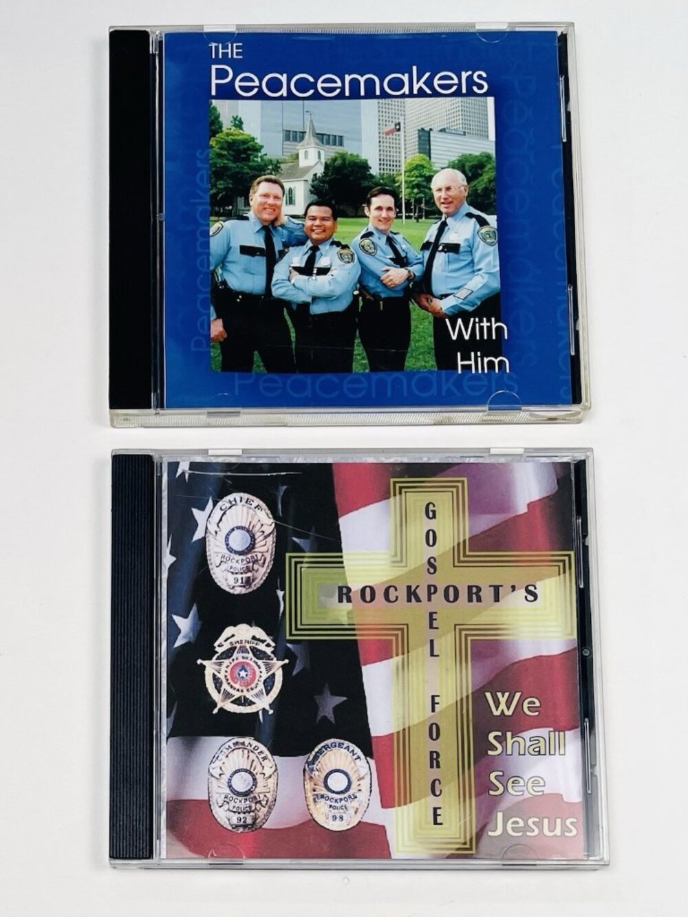 Lot 2 Christian CDs With Him by The Peacemakers & Rockport's Gospel Force Texas